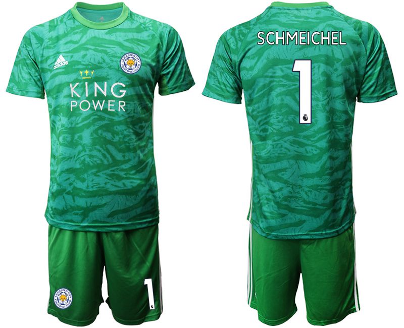 Men 2019-2020 club Leicester City green goalkeeper #1 Soccer Jerseys